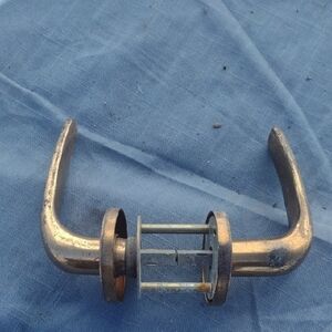 Vintage Copper Door Handle Set